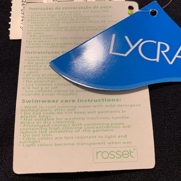 NWT Agua Doce Black One Piece Swimsuit - Picture 14 of 15